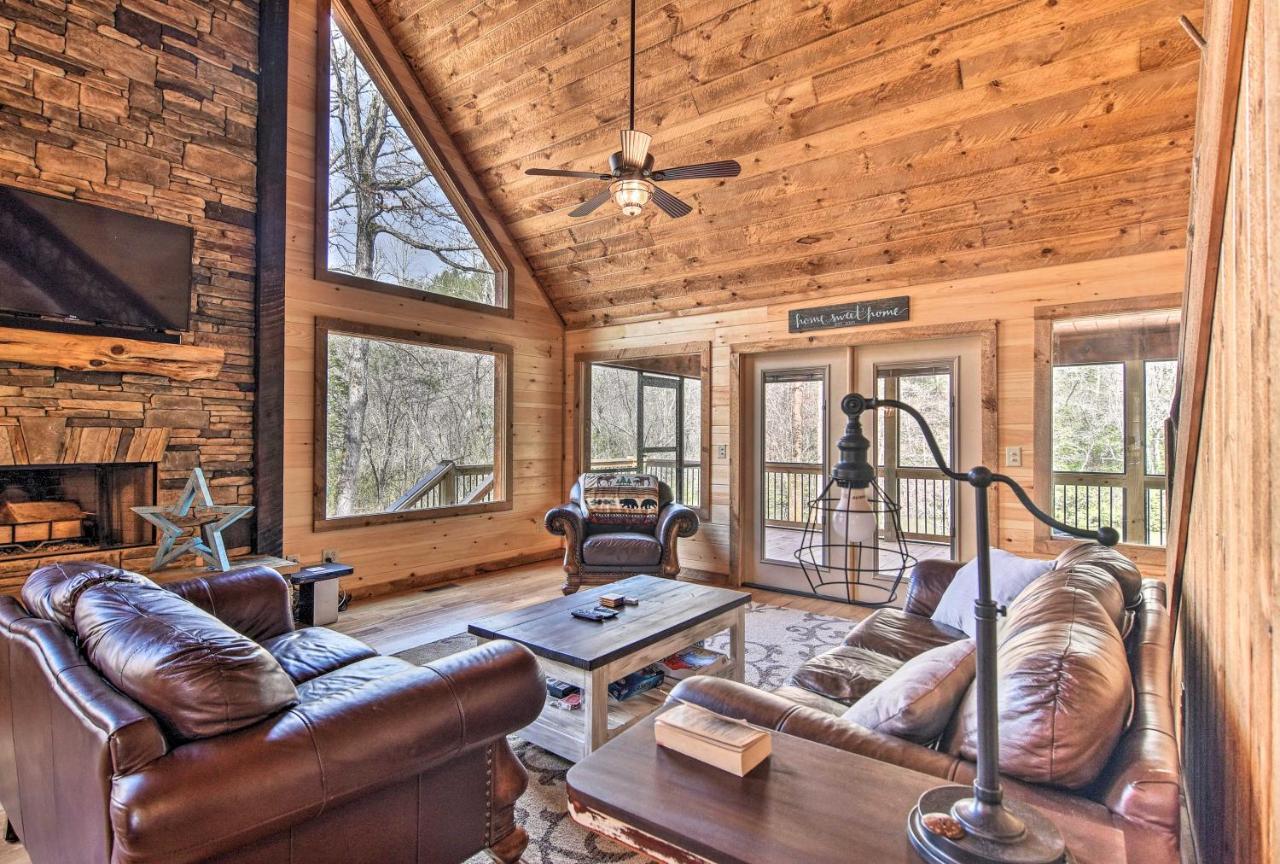 Modern Murphy Cabin With Nottely River Views! Exteriör bild