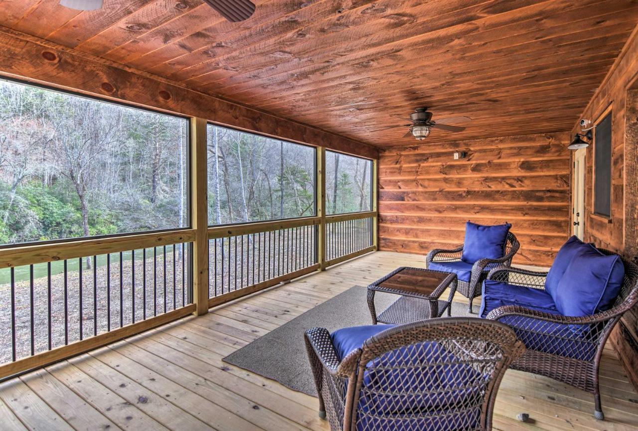 Modern Murphy Cabin With Nottely River Views! Exteriör bild
